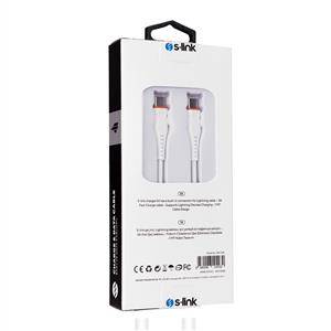 S-link SW-C130 1m 60W TypeC to TypeC Hızlı Data + Sarj Kablosu