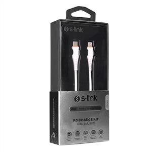 S-link SW-C115 1M TypeC to Lightning Data PD Hızlı Şarj Kablosu
