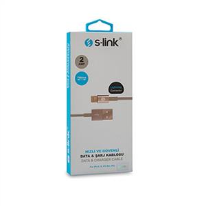 S-link IP-230 2A iPad/iPhone Lightning Gold Kablosu