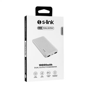 S-link G101 10000mAh 2*USB+1*Micro+1*Type-C Beyaz Powerbank