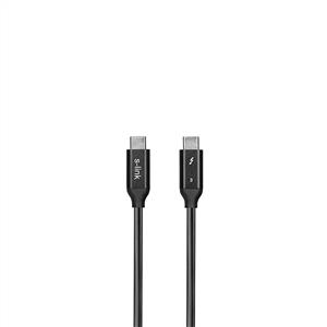 S-link SL-C125 Thunderbolt 3.0 1m 8k 60hz PD100W TypeC to TypeC Data Kablosu