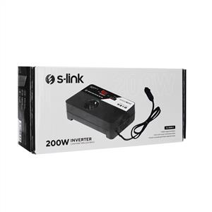 S-link SL-200W-V 200W DC 12V - AC 230V Çakmaktan Power Inverter