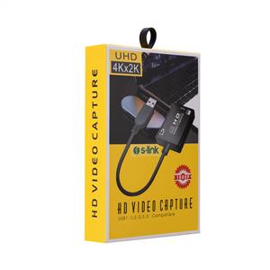 S-link SL-UH700 Siyah USB 3.0 To HDMI Video Yakalayıcı (Capture) Konnektör