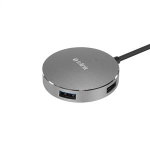 S-link SWV-USBC020 4 Port USB3.0 TypeC+USB3.0 çeviricili Metal USB Hub