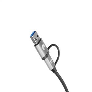 S-link SWV-USBC029 Gri Metal Type-C + USB3.0 Çeviricili 10/100/1000Mbps Adaptör