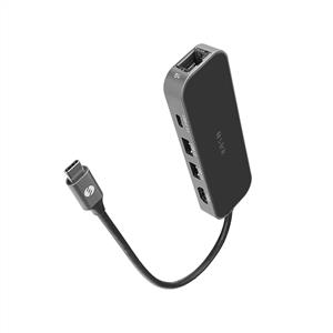 S-link SWV-USBC031 HDMI 4K Metal Type-C to 3*USB3.0 6 in 1, 1xPD Şarj, 1xUSB-C Adaptör