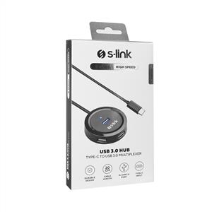 S-link Swapp SW-U340 4 Port Usb 3.0 Gri Type-C Hub