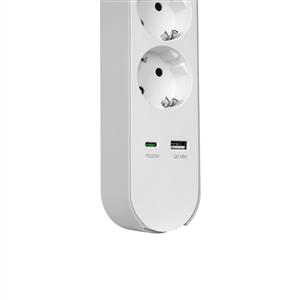 S-link SPG3-PD20 1 USB 3.4A + 1 TypeC PD20W 1.5m 3 lü 306 J Akım Korumalı Priz