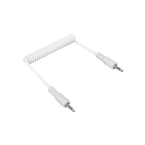 S-link SL-SP2 1m Stereo M/M Beyaz Spiral Ses Kablosu