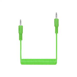 S-link SL-SP4 1m Stereo M/M Yeşil Spiral Ses Kablosu