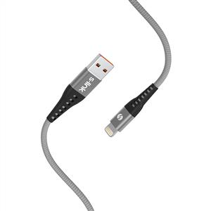 S-link SL-STM60L 3A Fast Şarj Lightning Gri Data + Sarj Kablosu