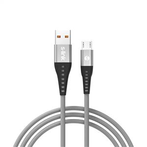  S-link SL-STM60M 3A Fast Şarj Micro Usb Silver Data + Sarj Kablosu