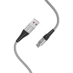 S-link SL-STM60M 3A Fast Şarj Micro Usb Silver Data + Sarj Kablosu