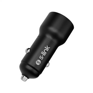 S-link SL-AC60 60W PD 3.0 PD 30W + PD30W Siyah Araç Şarj Cihazı