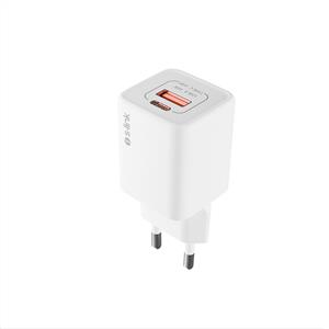 S-link SL-ECG35 Type USB-C 35W PD + 18W USB QC 3.0 GAN PD/PPS Beyaz Hızlı Ev Şarj Adaptörü