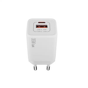 S-link SL-ECG35 Type USB-C 35W PD + 18W USB QC 3.0 GAN PD/PPS Beyaz Hızlı Ev Şarj Adaptörü