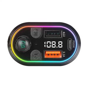 S-link SL-BT307 Çift USB 5V 3.1A/1A iPhone BT FM Transmitter - Siyah