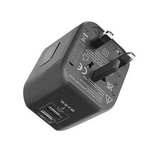 S-link SW-KC028 2*USB 2.4A Yedek Akım Sigortalı 100-240V Universal Çevirici Priz Adaptör