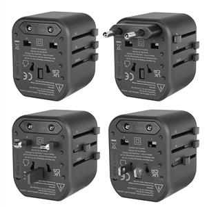 S-link SW-KC028 2*USB 2.4A Yedek Akım Sigortalı 100-240V Universal Çevirici Priz Adaptör