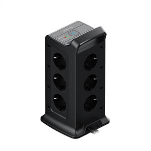 S-link PRZ02 VoltBar 12 Soketli 2*USB+TYPE-C PD Hızlı Şarjlı 2M 1050 Joule Bakır Kablo