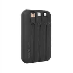 S-link P135 10000mAh PD20W+QC18W+HSC22.5W 15W Powerbank - Siyah