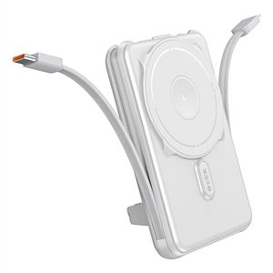 S-link MG120 10000mAh PD20W + QC3.0 18W 15W Magsafe + Watch Powerbank - Beyaz