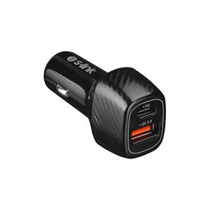 S-LİNK SL-AC51PD 36W PD 3.0 LİGHTNİNG HIZLI ŞARJ 18W + USB QC 3.0 ARAÇ ŞARJI