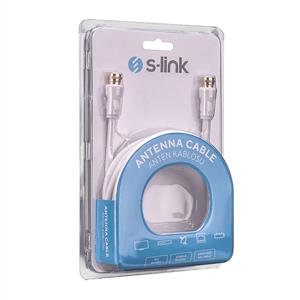 S-LİNK SLX-690 M to M ALTIN UÇLU UYDU ANTEN KABLOSU- 2M
