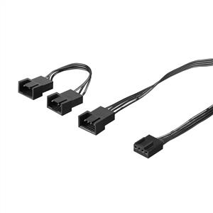 S-LINK SLX-F301 10cm 4 Pin 3'lü PWM Çoklayıcı Kablo