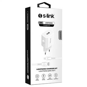 S-LİNK AND-EC14B 1A EV ŞARJ CİHAZI VE LİGHTNING DATA + ŞARJ KABLOSU BEYAZ