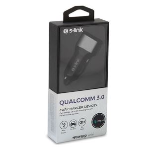 S-LİNK SW-QAC50M QUALCOMM 3.0 + PD 2.0 ARAÇ ŞARJ CİHAZI