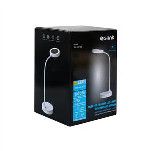 S-link SL-8745 Masa Üstü Ledli Aynalı Okuma ve Makyaj Lambası