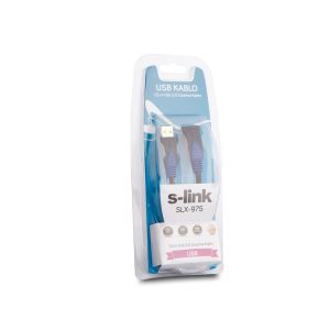 S-LINK SLX-975 USB 2.0 KORUMALI KILIFLI USB UZATMA KABLO 1.5M- (GOLD)