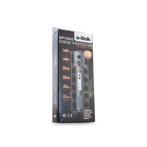 SPG-10 10'LU AKIM KORUMALI VE 2XUSB PORT500MA 5V PRİZ 2M- (GRİ)