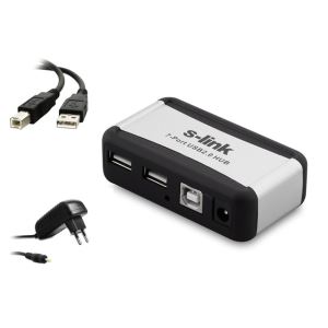 HE-702A 7'Lİ ADAPTÖRLÜ USB ÇOKLAYICI
