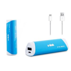 IP-745 SAMSUNG BATARYALI TAŞINABİLİR BATARYA 2600MAH- (MAVİ)
