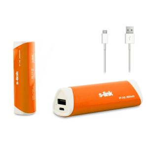 IP-745 SAMSUNG BATARYALI TAŞINABİLİR BATARYA 2600MAH- (TURUNCU)