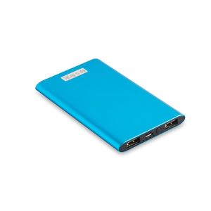 S-LINK IP-P22 1A-2A ALÜMİNYUM SLİM TAŞINABİLİR ŞARJ CİHAZI 4000MAH-(MAVİ)