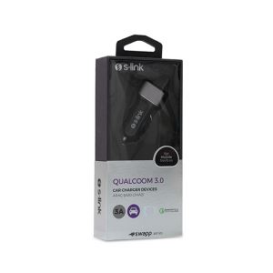 S-LINK SW-QAC38M QUALCOMM 3.0 METAL ARAÇ ŞARJ CİHAZI