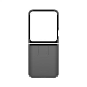 Samsung Galaxy Z Flip 6 Yüzüklü Silikon Kılıf - Gri