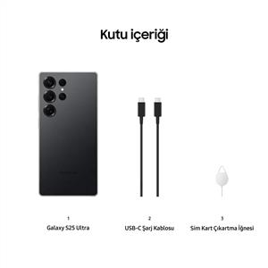 Samsung Galaxy S25 Ultra 5G 12/1 Tb Akıllı Telefon Titanyum Siyah