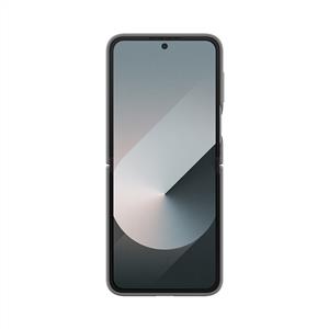 Samsung Galaxy Z Flip 6 Yüzüklü Silikon Kılıf - Gri