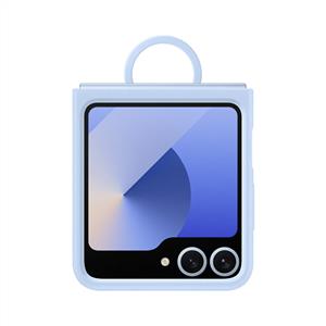  Samsung Galaxy Z Flip 6 Yüzüklü Silikon Kılıf- Mavi