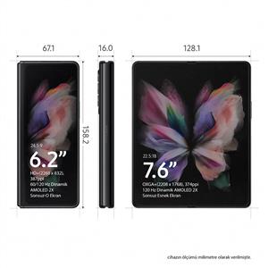 Samsung Galaxy Z Fold3 5G 256 GB Akıllı Telefon Siyah