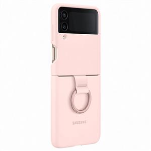 SAMSUNG EF-PF721TPEGWW GALAXY Z FLİP 4 YÜZÜKLÜ SİLİKON KILIF - PEMBE