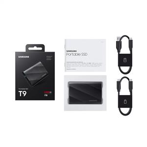 Samsung 1TB T9 USB 3.2 Siyah (Okuma 2000MB/Yazma 2000MB) Taşınabilir SSD