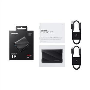 Samsung 4TB T9 USB 3.2 Siyah (Okuma 2000MB/Yazma 2000MB) Taşınabilir SSD