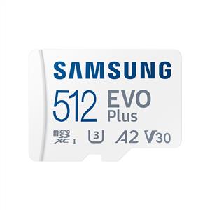 Samsung Evo Plus 512 GB 4K Adaptörlü Hafıza Kartı (160MB/S)
