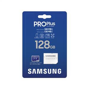  Samsung Pro Plus 128 GB Adaptörlü Hafıza Kartı (180MB/S-130MB/S)