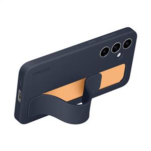 Samsung Galaxy S24fe Kordon & Stand Silikon Kılıf -  Lacivert